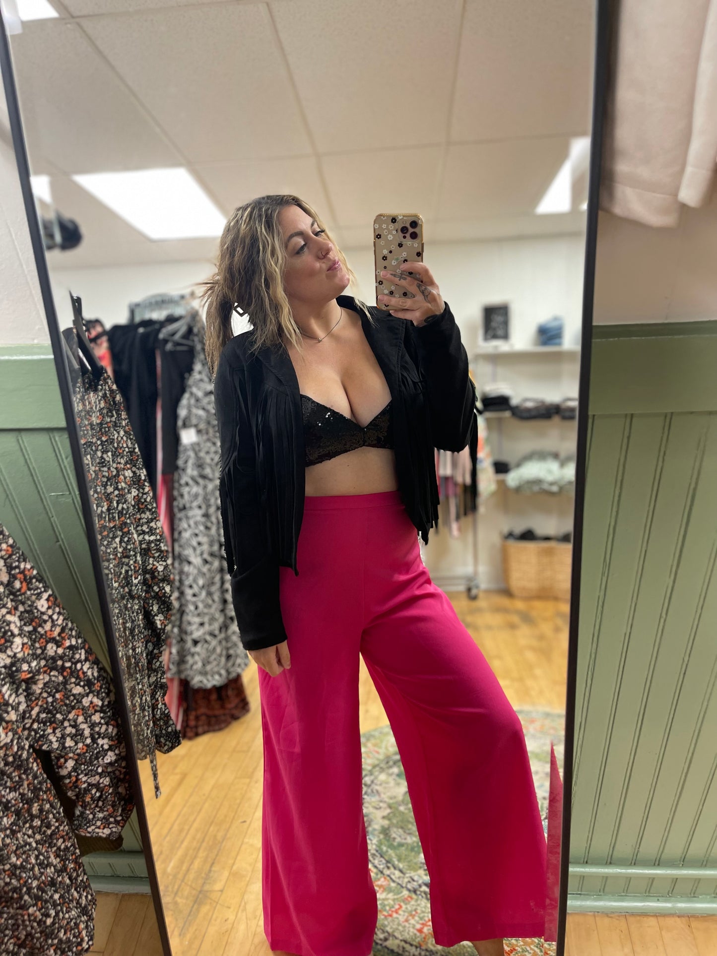 Sequin Cami Bralette