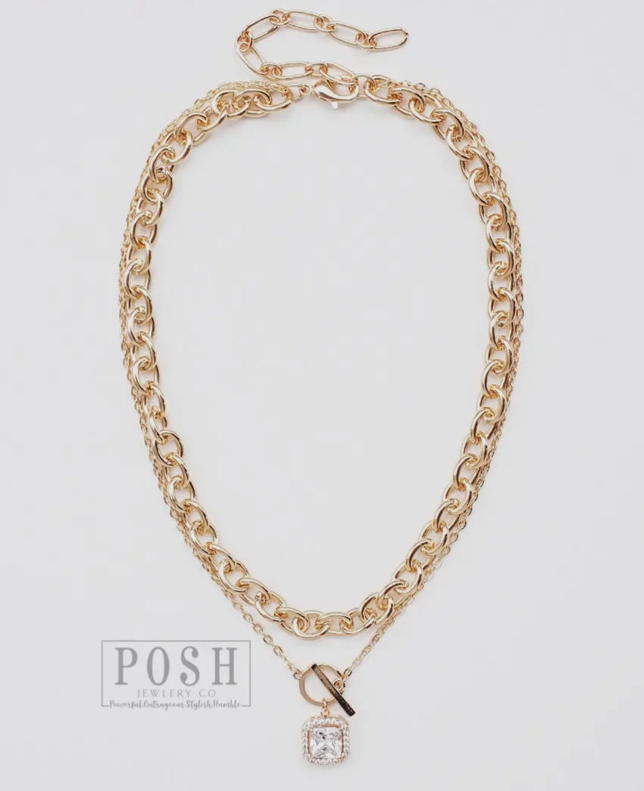 Double strand gold chain