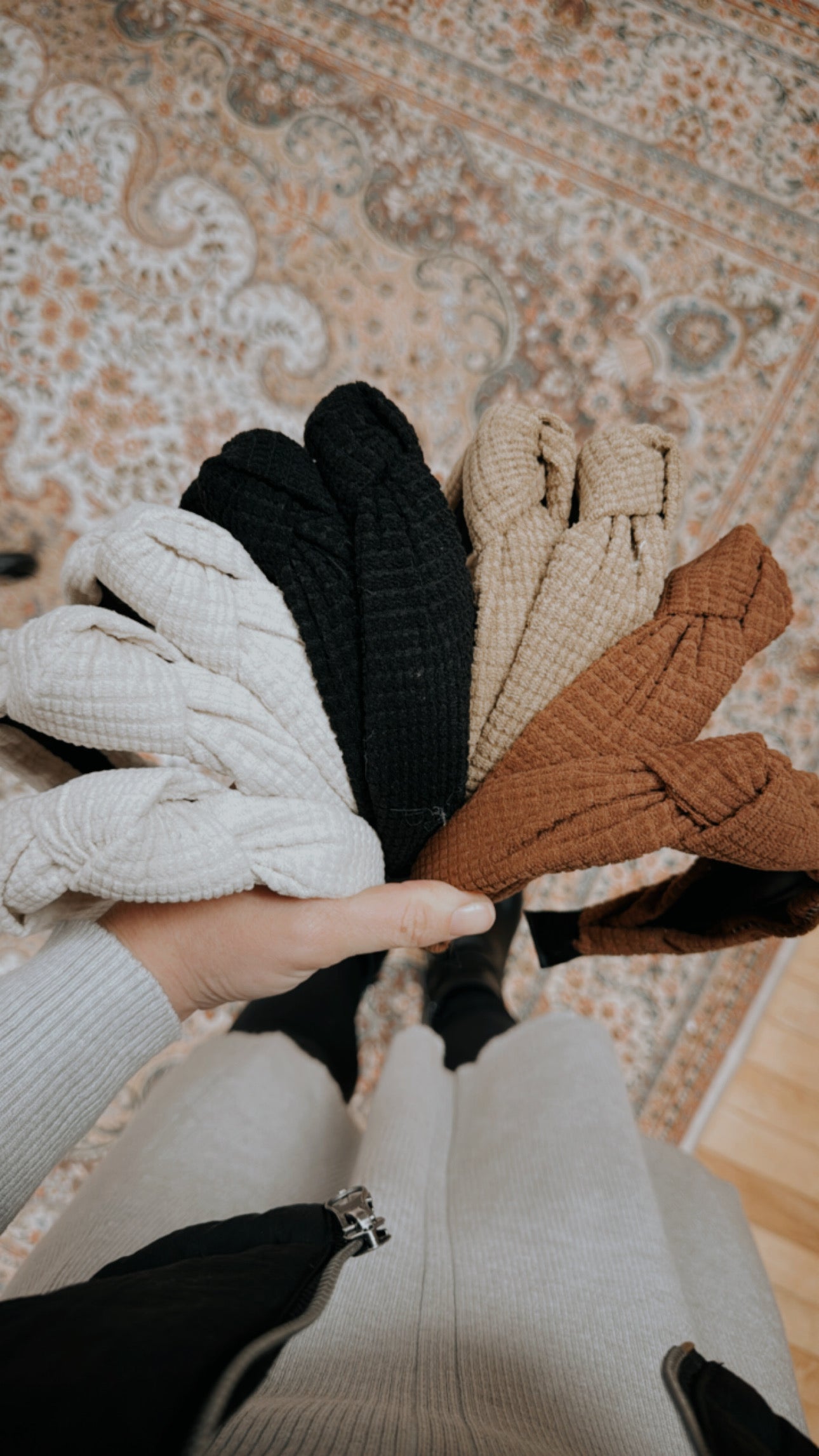 Waffle texture headband