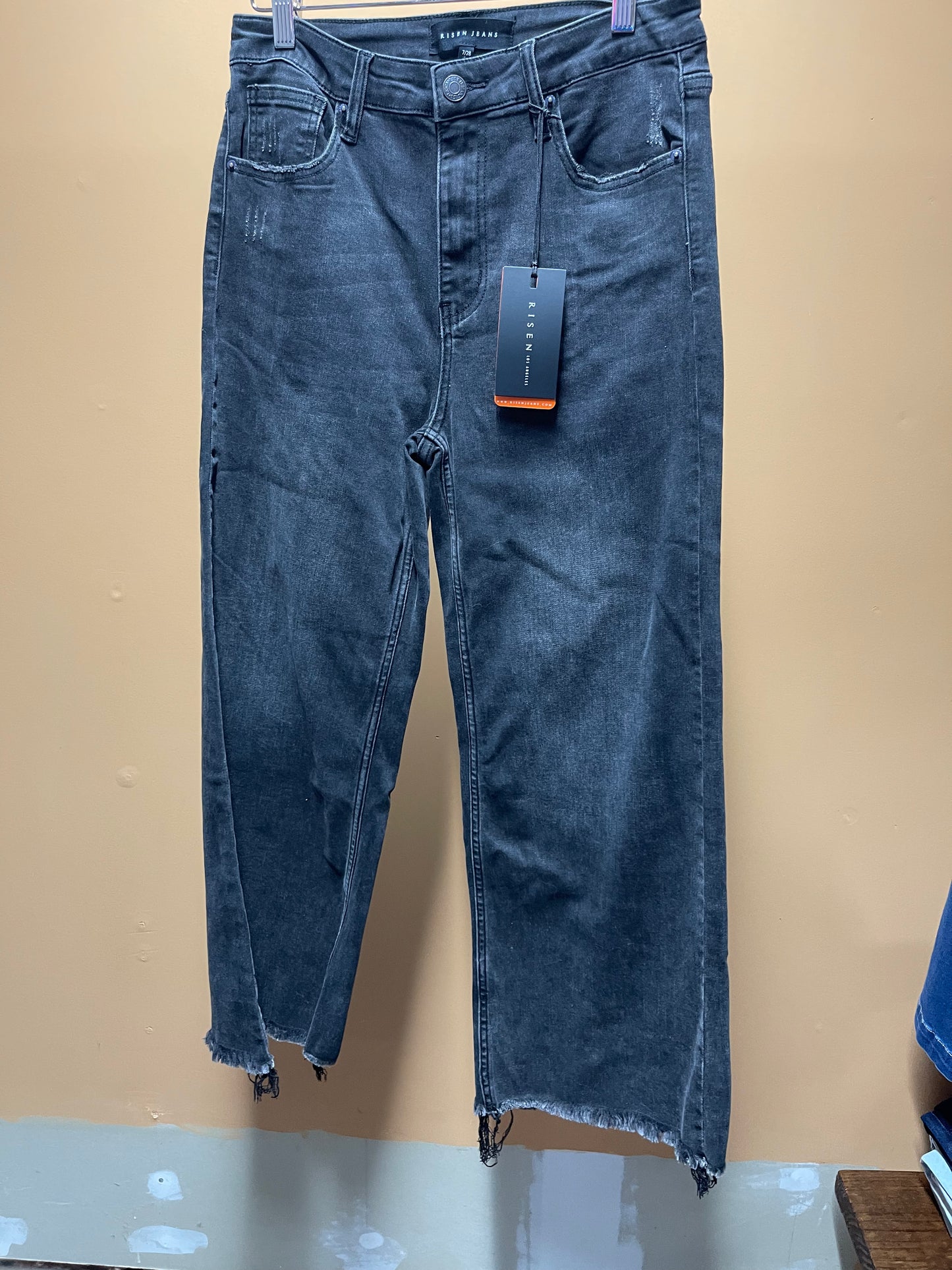 Risen wide leg frayed