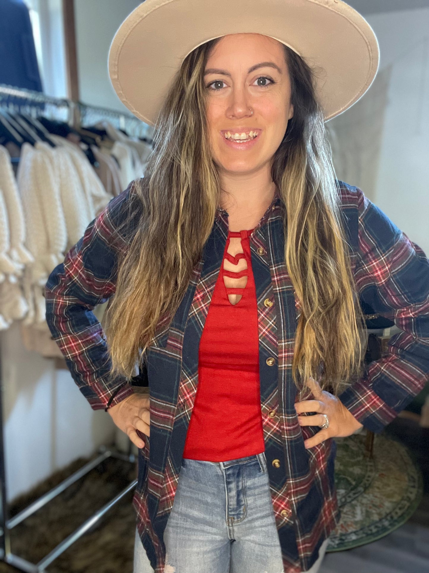 Double spaghetti strap scoop neck cami