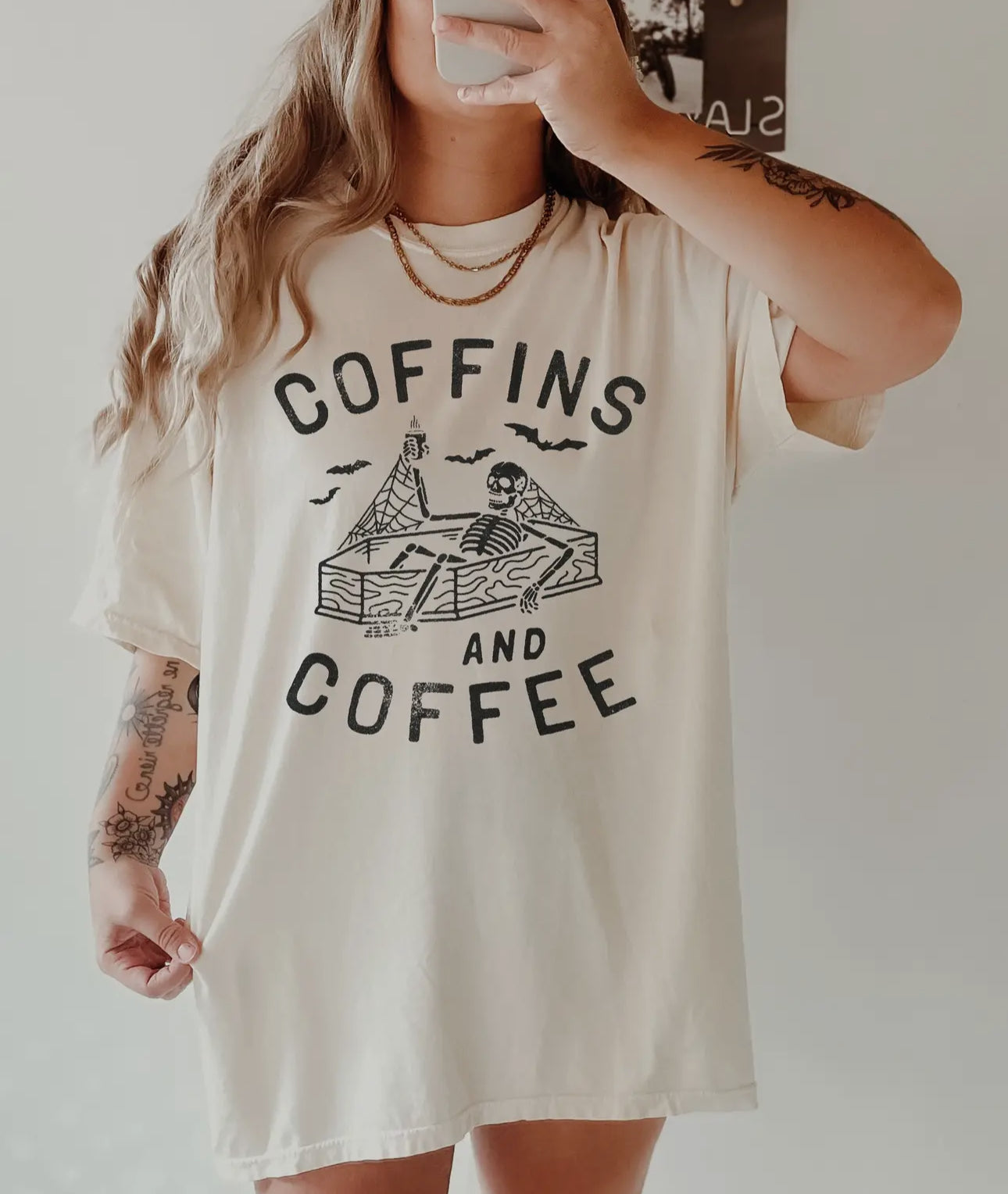 Coffins and coffee tee