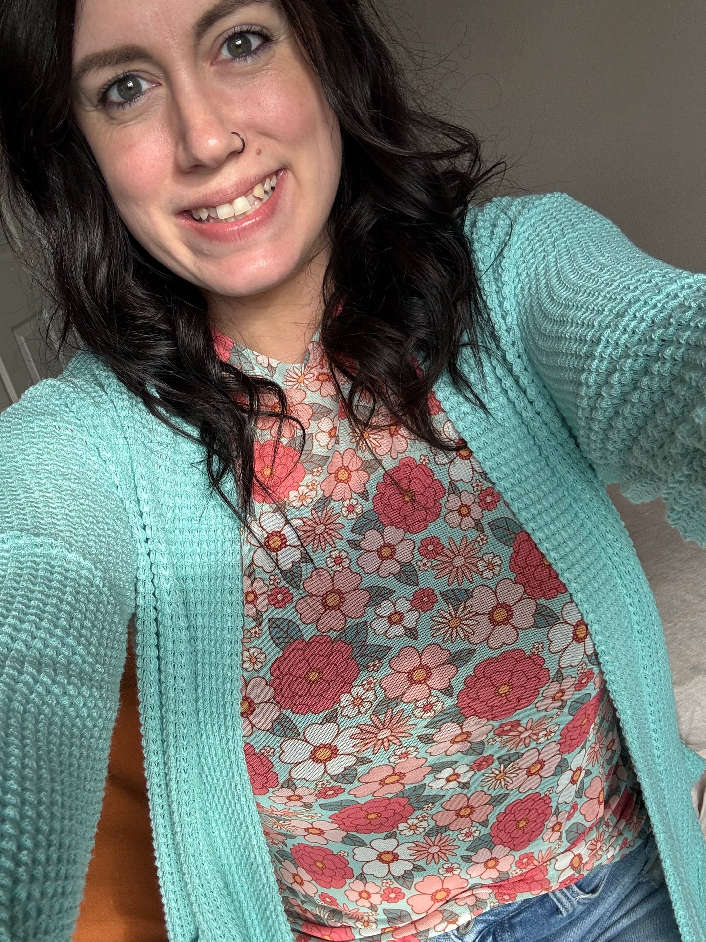 Pastel cardigan OS