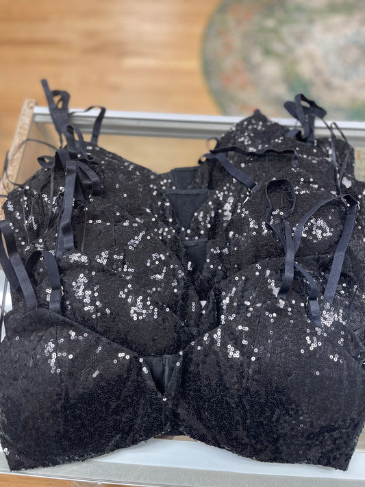 Sequin Cami Bralette