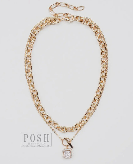 Double strand gold chain