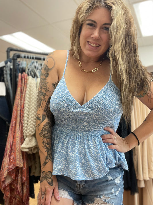 Heartbreaker, smocked top