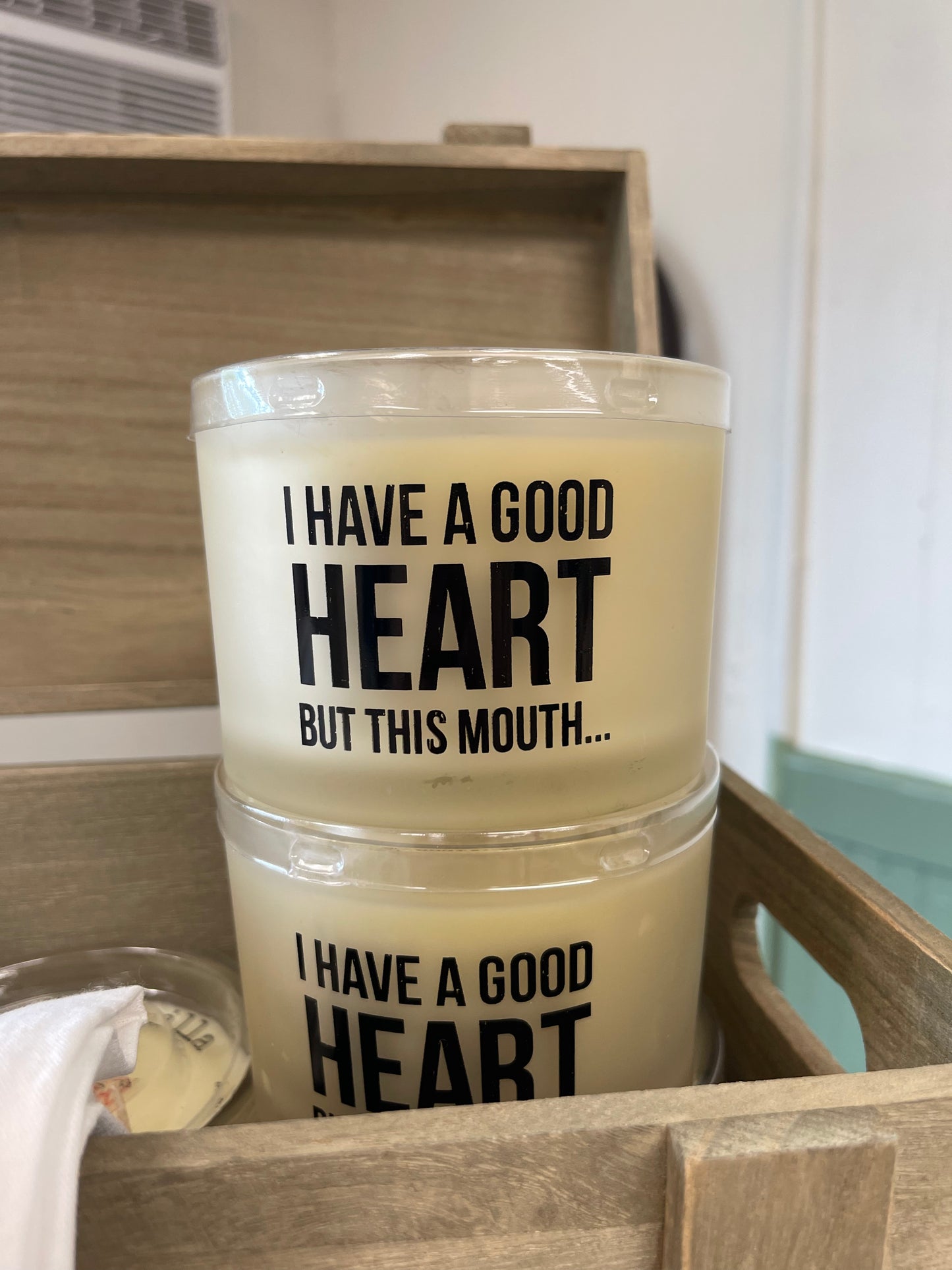 I have a good heart, candle