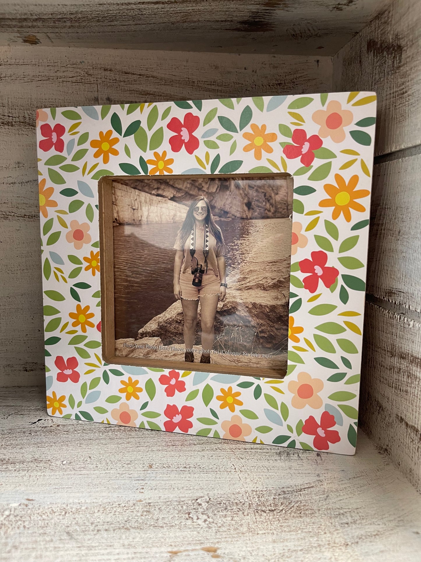 Box frame, floral