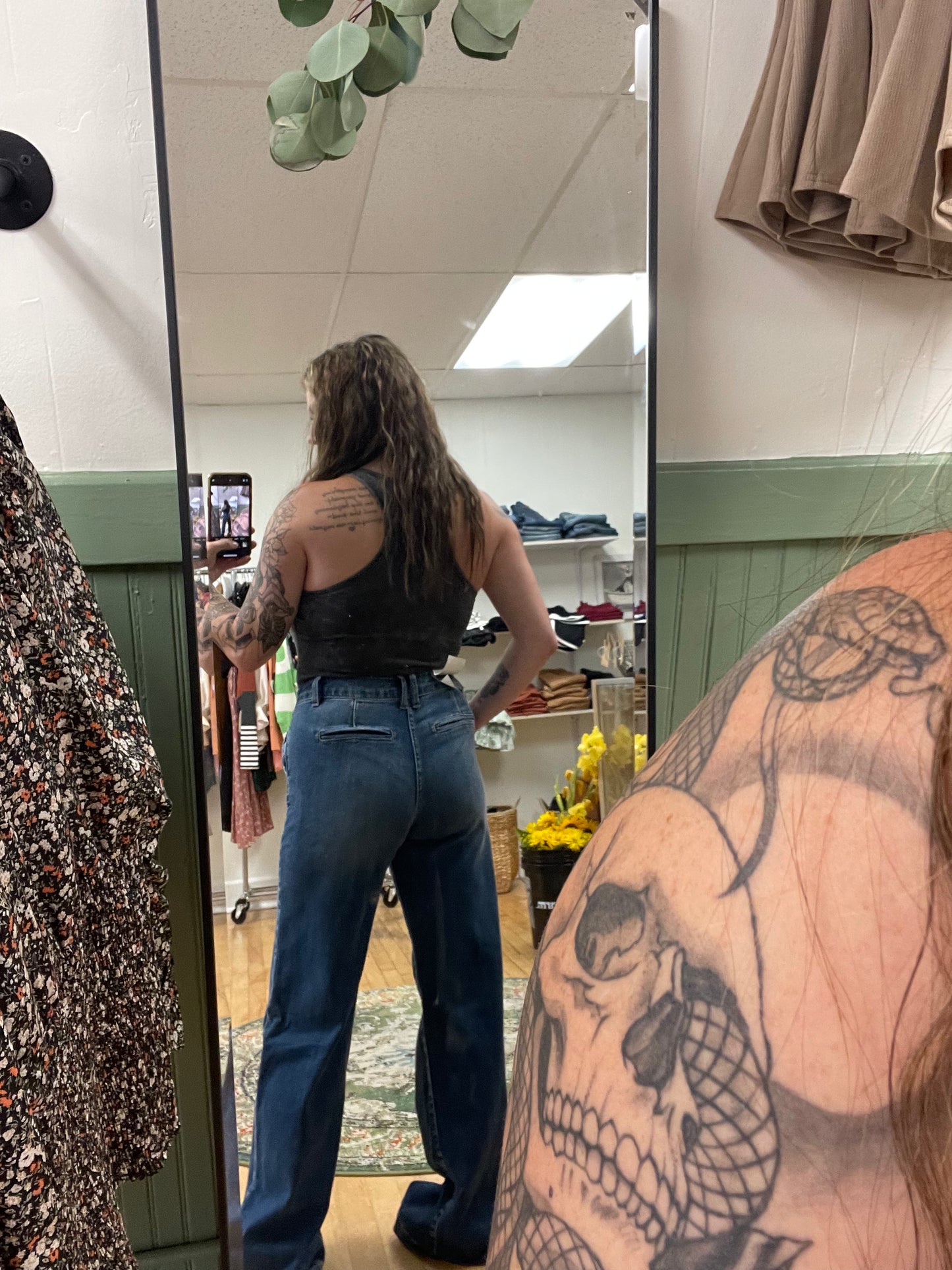 Kancan high rise wide leg