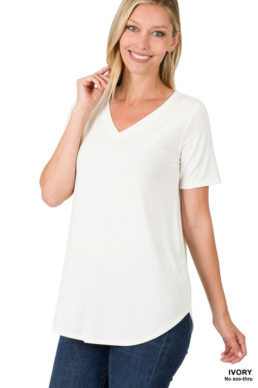 Short sleeve v-neck