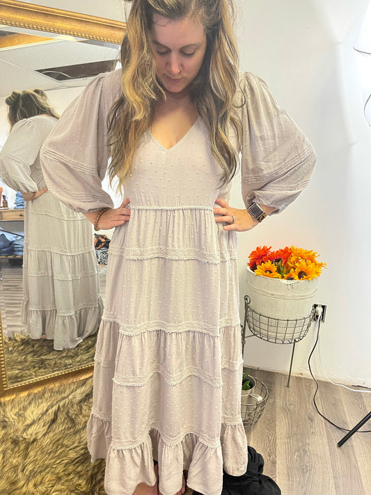 Bohemian 3/4 Sleeve MIDI dress