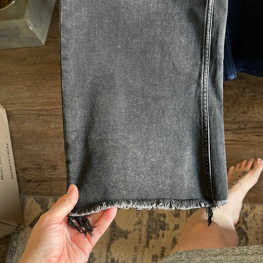 Risen wide leg frayed