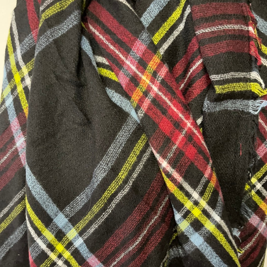 Black multi blanket scarf