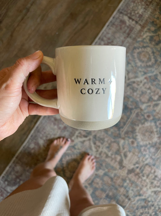 Warm + cozy, coffee mug